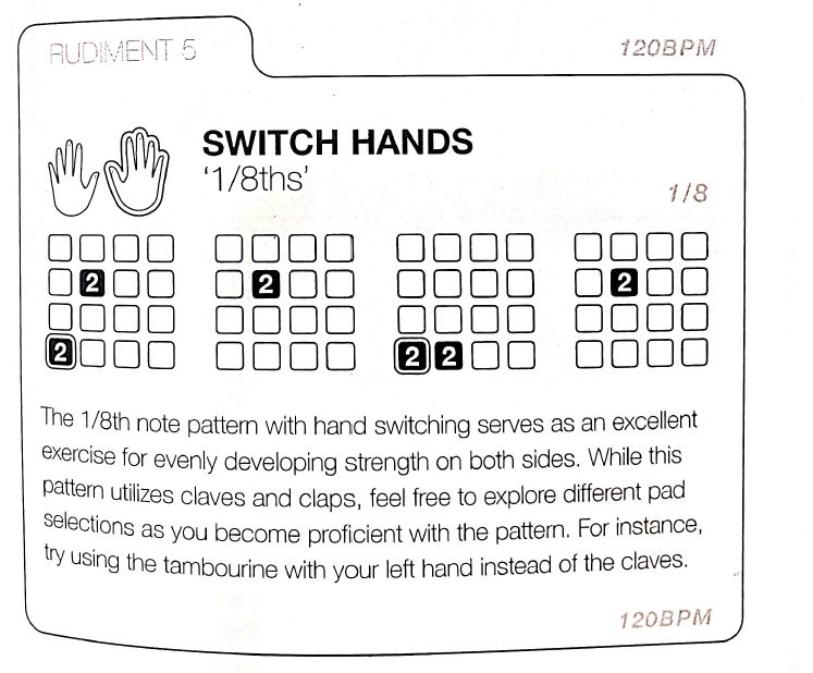 Switch Hands 1/8ths pad grids