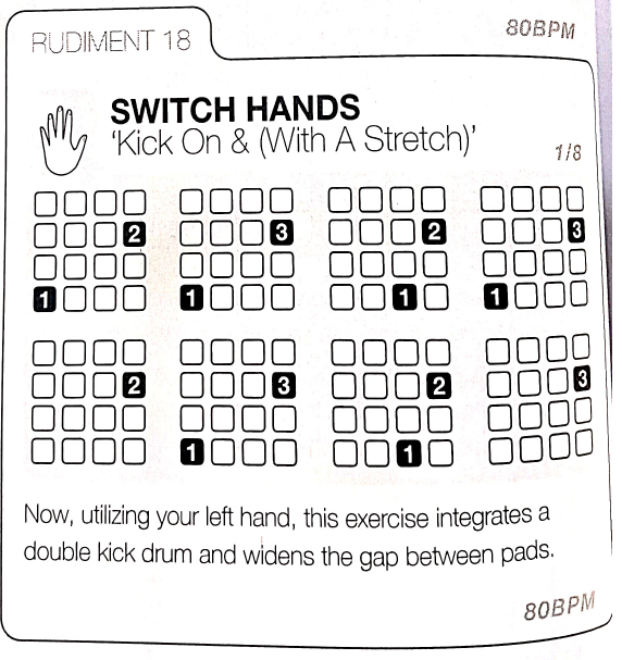 Switch Hands Kick On & With A Stretch pad grids