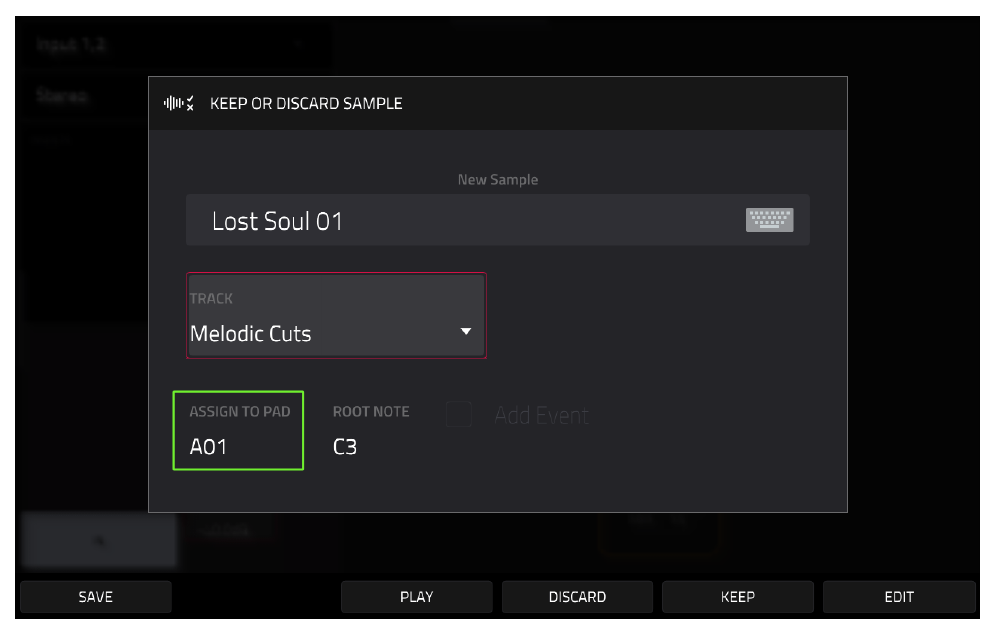 KEEP OR DISCARD: Lost Soul 01, ASSIGN TO PAD A01