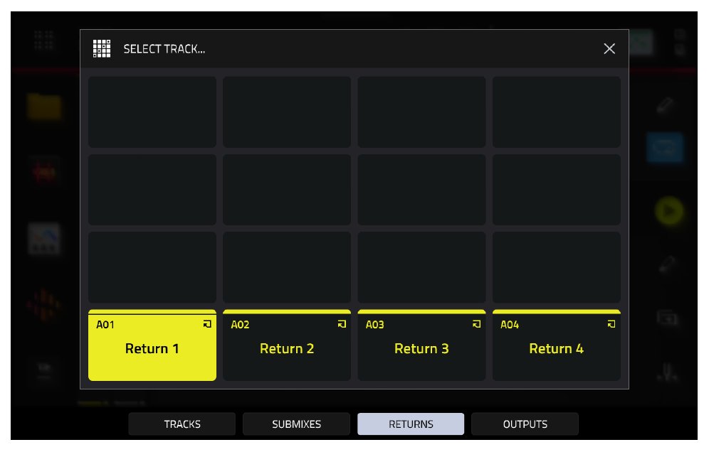 SELECT TRACK: RETURNS, Return 1–4