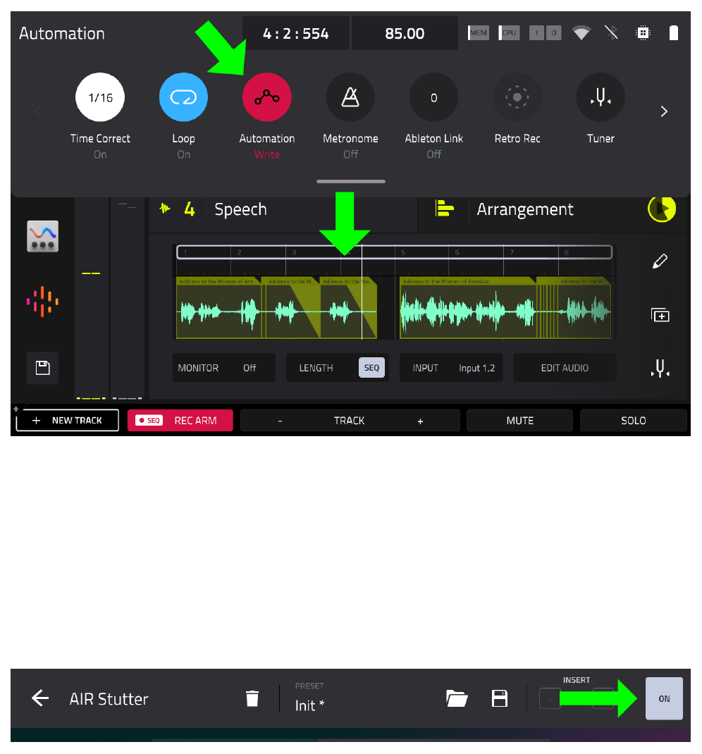 Automation Write и INSERT ENABLE в AIR Stutter