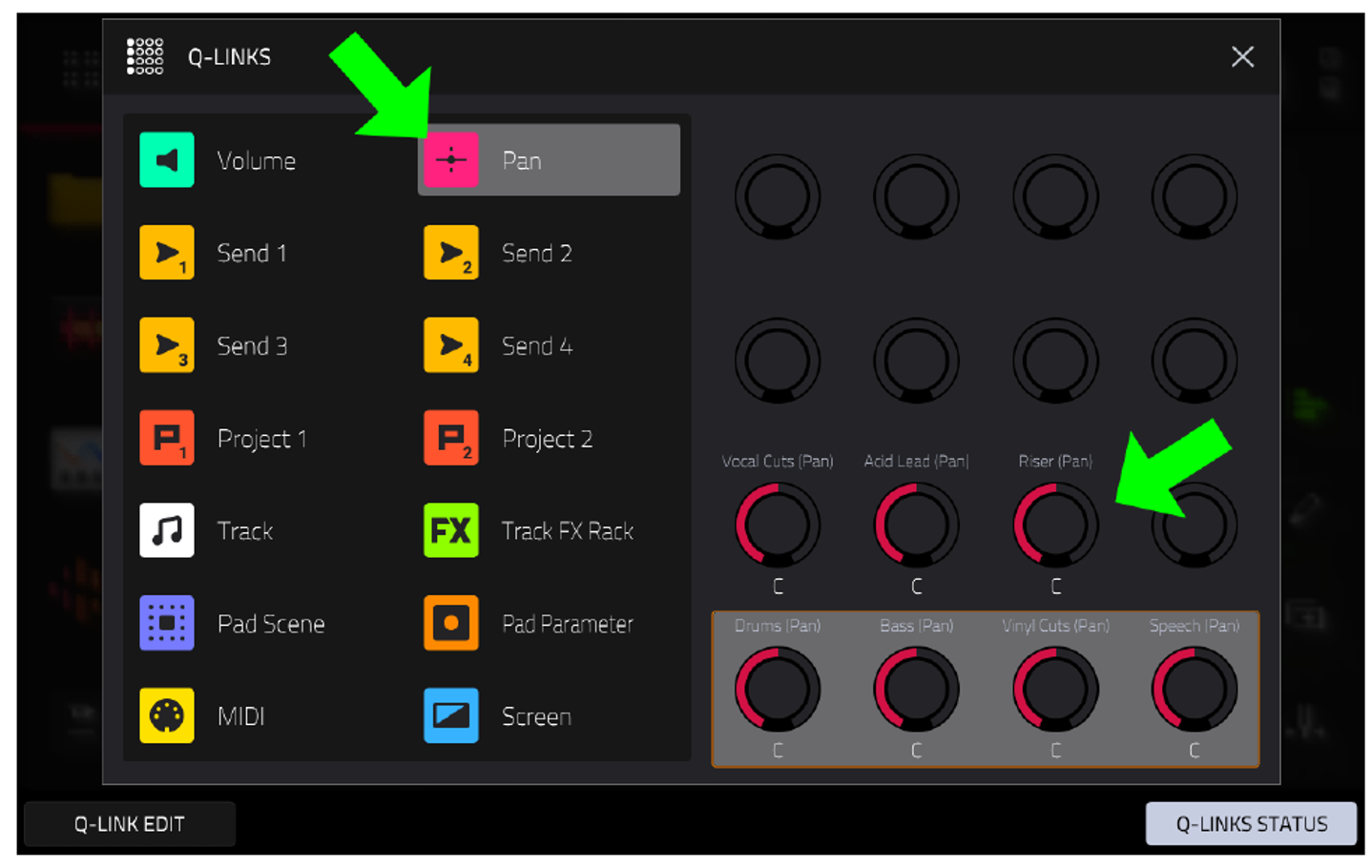 Q-LINKS: Pan, Riser (Pan)
