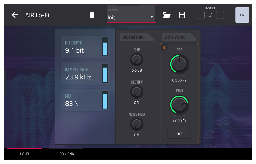 AIR Lo-Fi plugin