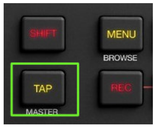 Кнопка TAP на корпусе MPC