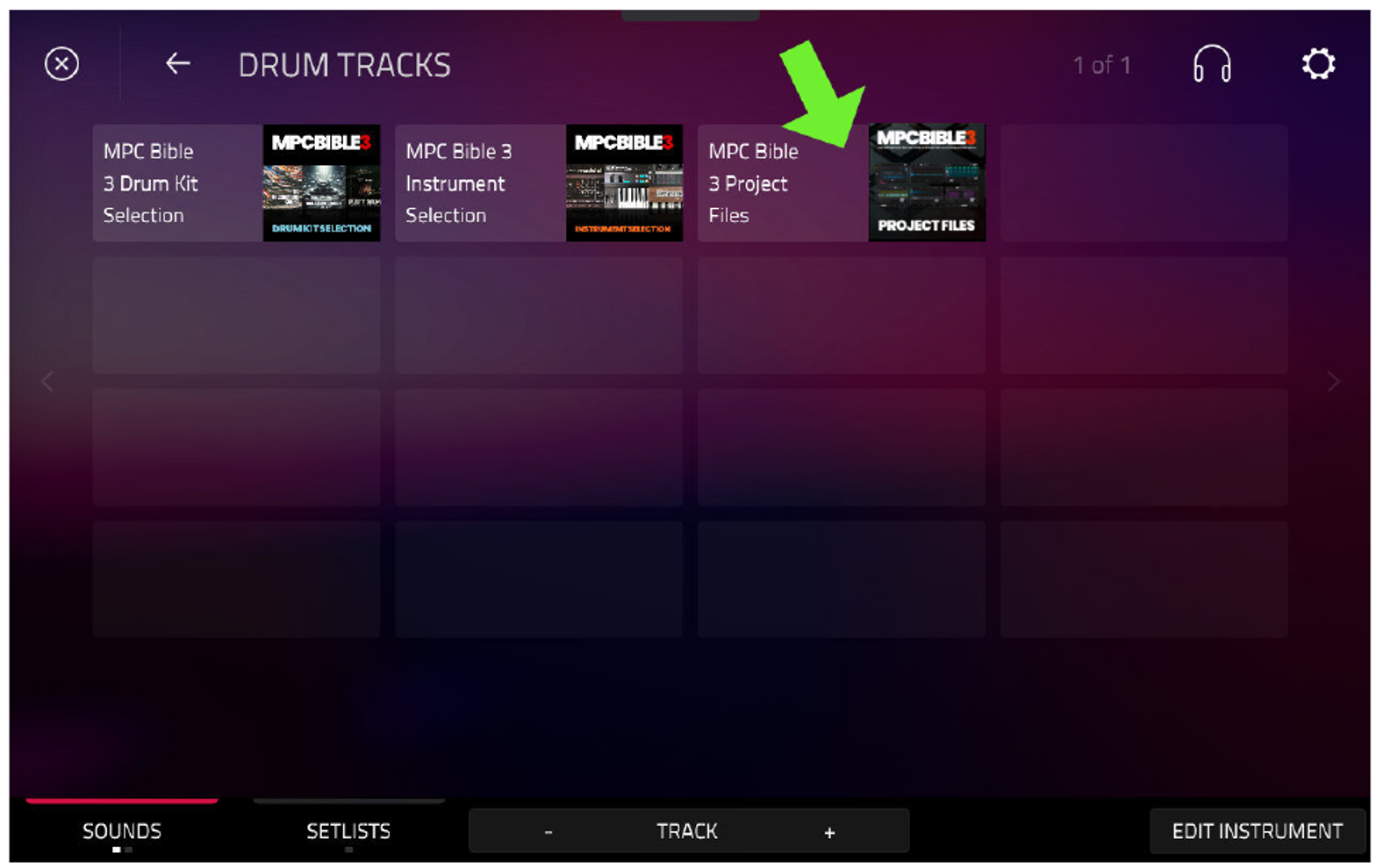 Плитка MPC Bible 3 Project Files в User Expansions
