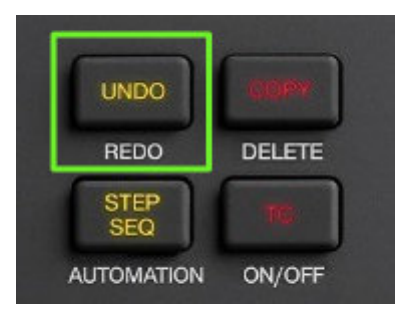 Кнопка UNDO / REDO на корпусе MPC