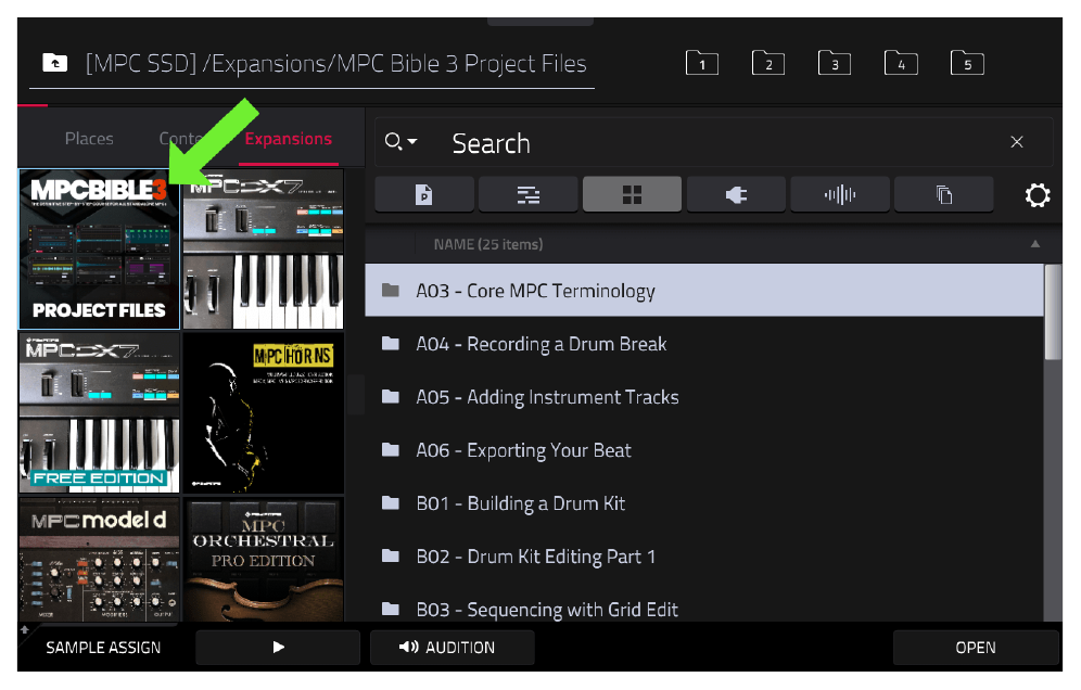 MPC Bible 3 Project Files и папка A04